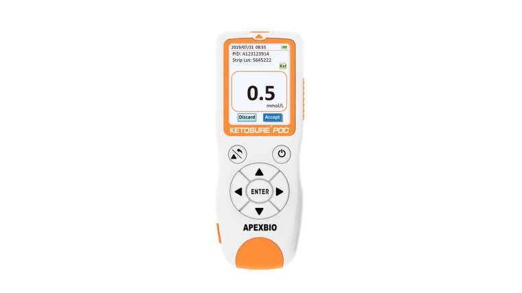 Das Ketosure POC System für die Bestimmung der Blutketon-Konzentration. Foto:...
