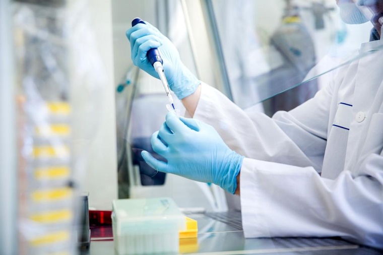 Analyse der COVID-19-spezifischen Immunantwort im Forschungslabor. Foto: Britt...