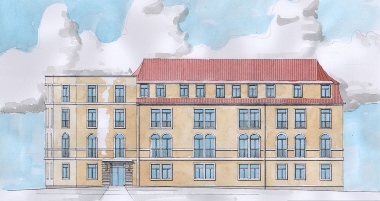 Visualisierung Ansicht: Jacobsmauer