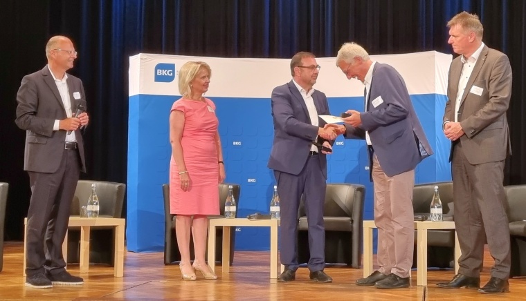 v.l.n.r.: BKG-Geschäftsführer Roland Engehausen, BKG-Vorsitzende Landrätin...