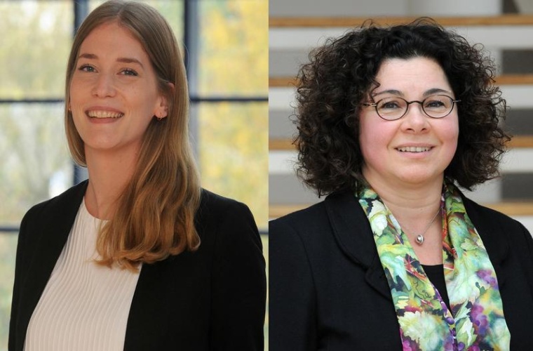 Thea Kreyenschulte (li.) und Prof. Dr. Sabine Bohnet-Joschko. Foto: UWH