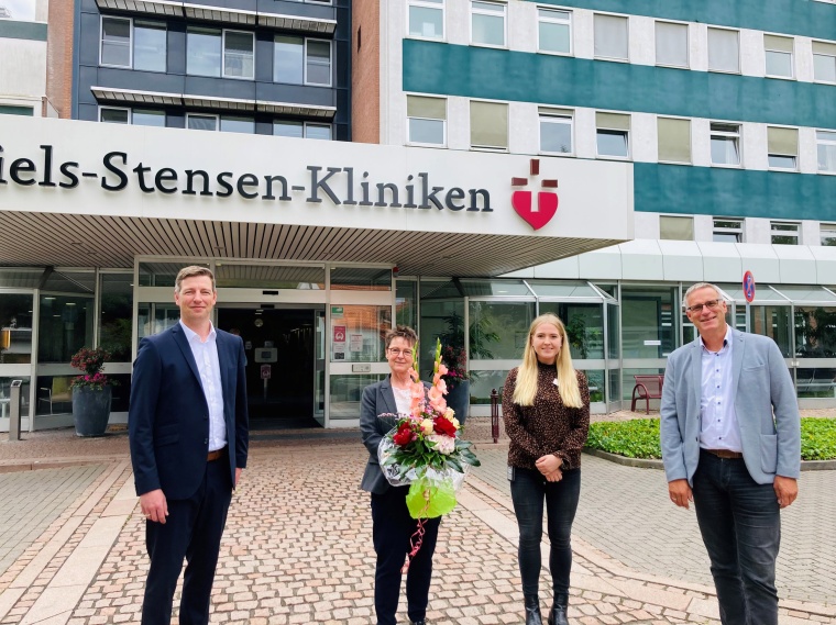 Ute Sommer (Zweite von links) ist neue Einrichtungsleiterin im Niels Stensen...