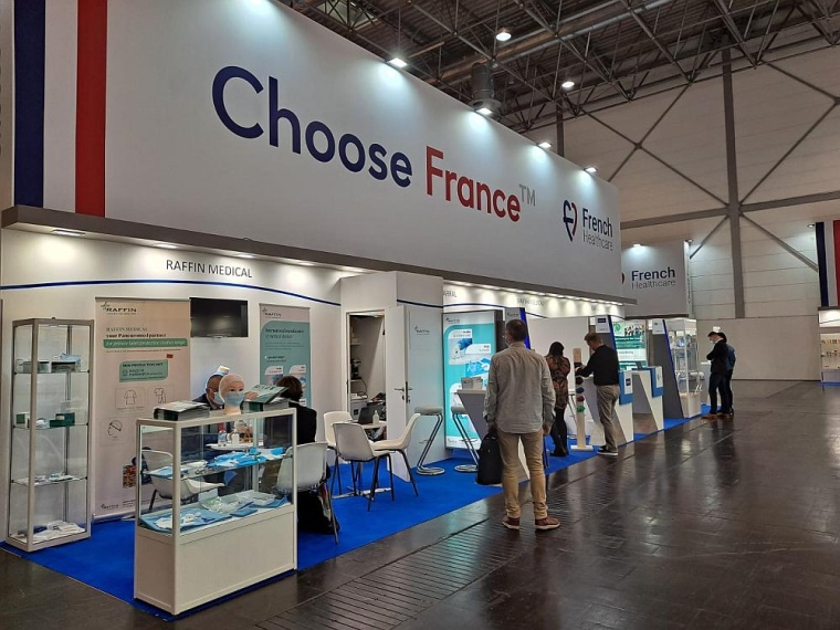Französische Unternehmen präsentieren sich auf der Medica 2022 in...