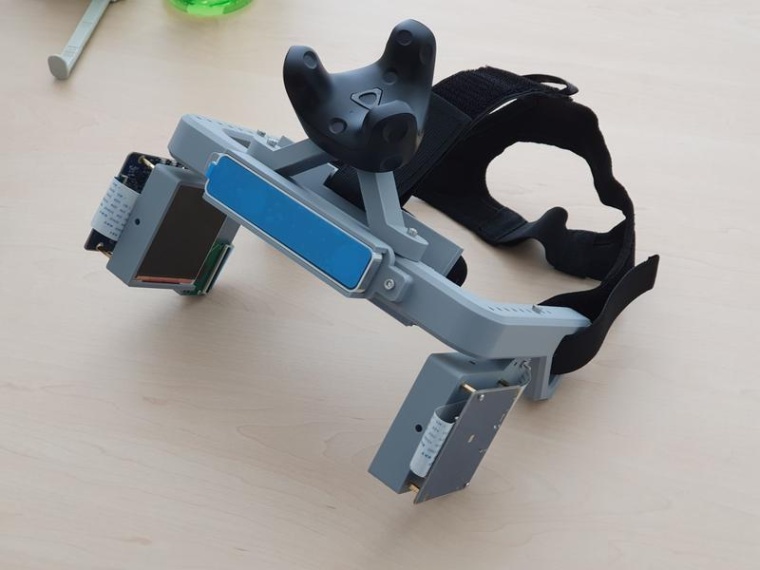 Prototyp, um die bevorzugte Position der Einblendung zu testen. Foto:...