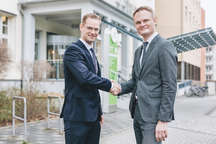 Geschäftsführerwechsel am St. Joseph-Stift Dresden (v.l.n.r.: Viktor Helmes,...