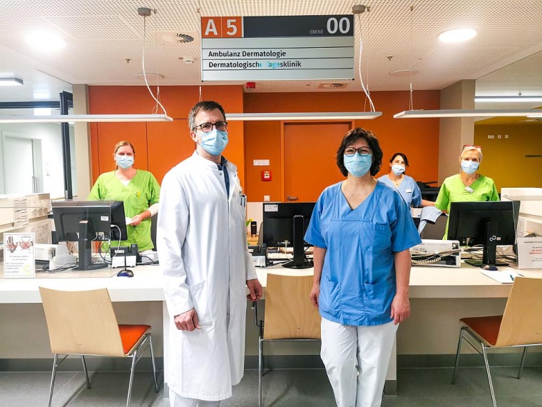 Die Ambulanz der Hautklinik hat am Montagmorgen ihren Betrieb aufgenommen....