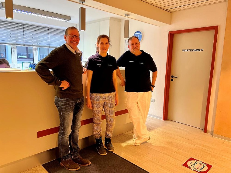 Sara Folz ist derzeit für ein halbes Jahr in einer niedergelassenen Praxis...