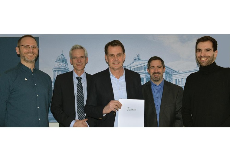 Charité-Projektteam: Andy Bloch, Stabsst. Kassenverh., Prof. Kreis, Prof. Dr....