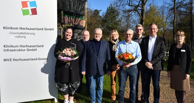 (v.l.n.r.:) Dr. med. Jila Schauerte, neue Chefärztin der Klinik für Kinder-...