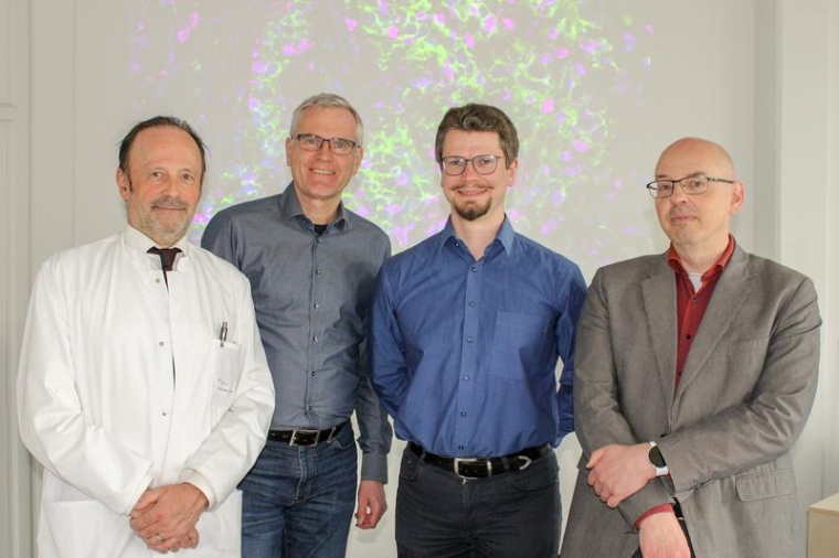 v.l. Professor Dr. Joachim Krauss, Professor Dr. Herbert Hildebrandt, Dr. Hauke...