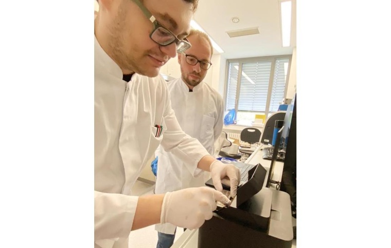 Thomas Nerreter (rechts) und Peter Spieler arbeiten an einem neuartigen...