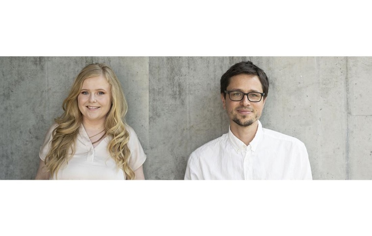 Dr. Mandy Beyer (l.) und Dr. Dr. Damian Herz (r.) erhalten für ihre...