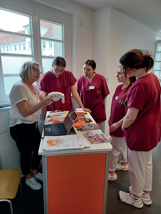 Auch im GLG Kreiskrankenhaus Prenzlau interessierten sich die Beschäftigten...
