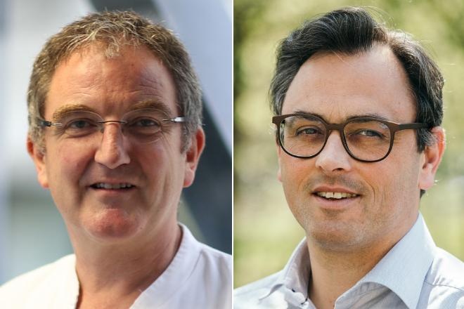 Prof. Steffen Weber-Carstens (links), Prof. Christian Karagiannidis (rechts),...