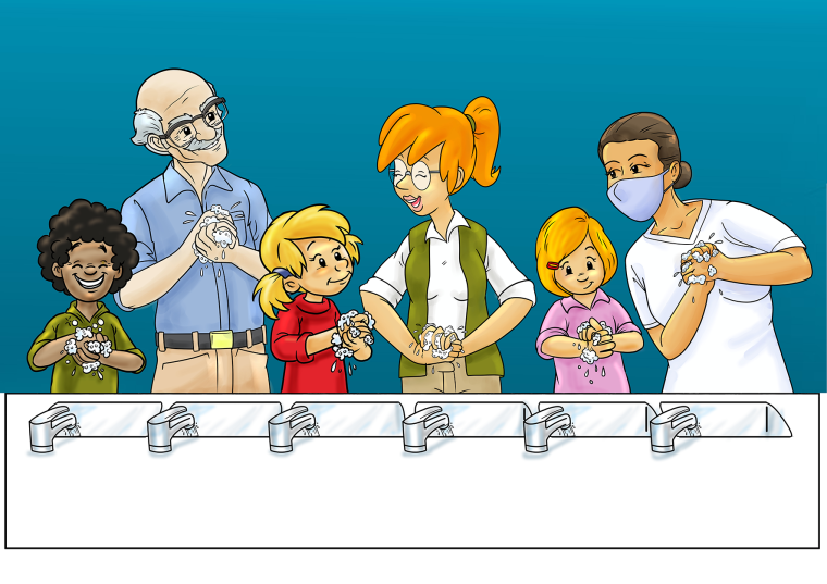 Das Wissen um die korrekte Hygiene begleitet Kinder auch im Erwachsenenalter,...