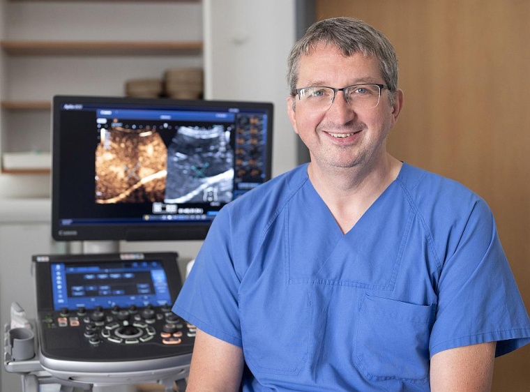 Dr. med. Jens Berger, neuer Leiter des Sonographiezentrums der Klinik für...