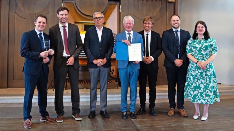 Verleihung des Albert-Kölliker-Lehrpreises im Juli 2023 (von links): Kristen...