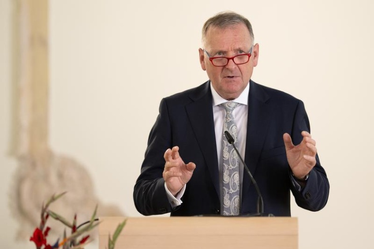 Prof. Dr. Markus W. Büchler während seines Festvortrages „Akademische...