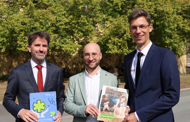 Philip Rieger, Kaufmännischer Direktor des UKW, Steffen Volk,...