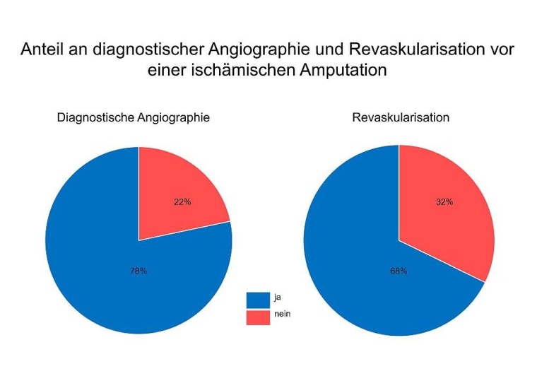 Anteil an diagnostischer Angiographie und Revaskularisation vor einer...
