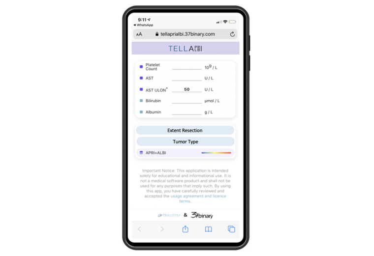 Bildschirmansicht der Anwendung Foto: Medizinische Universität Wien