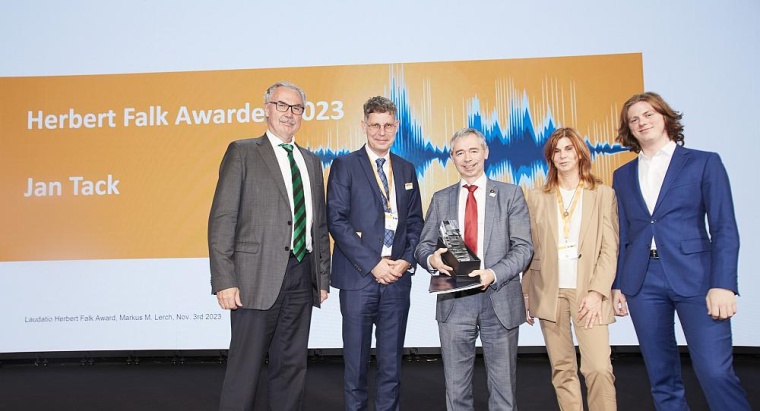 V.l.n.r: Prof. Dr. Markus M. Lerch, Dr. Martin Falk, Prof. Dr. Jan Tack, Carola...