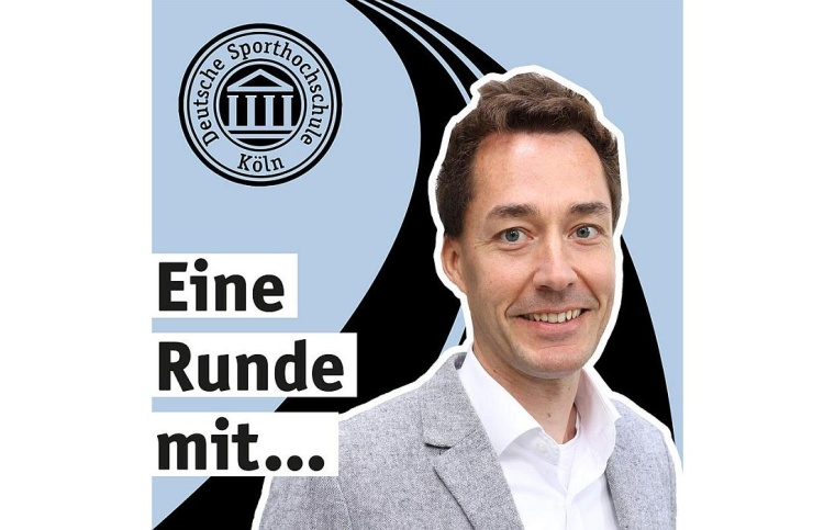 Prof. Dr. Christian Brinkmann zu Gast bei Eine Runde mit.. Foto: DSHS Köln