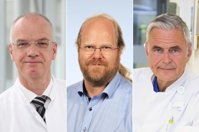 Professor Felix Walcher, Professor Rainer Röhrig und Professor Uwe Janssens,...