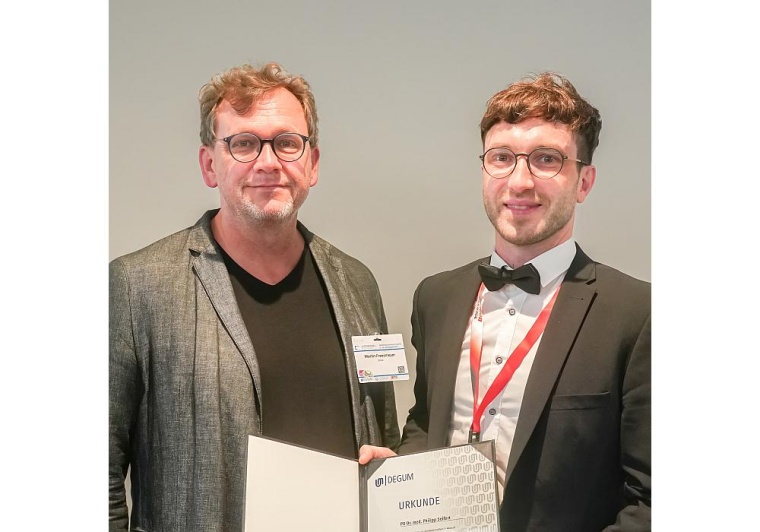 Preisträger PD Dr. Philipp Seifert, Oberarzt an der Klinik für Nuklearmedizin...