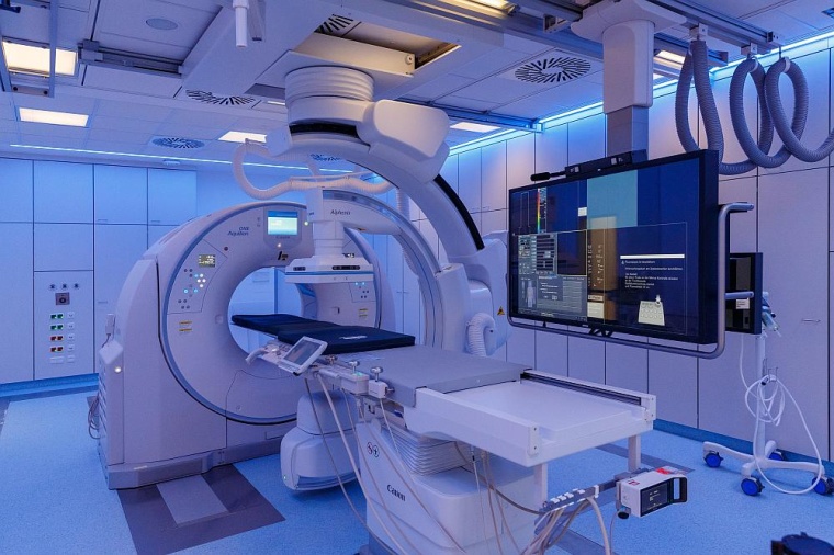 Der neue Hybrid-Angio-CT von Canon Medical steht deutschlandweit nun erstmalig...