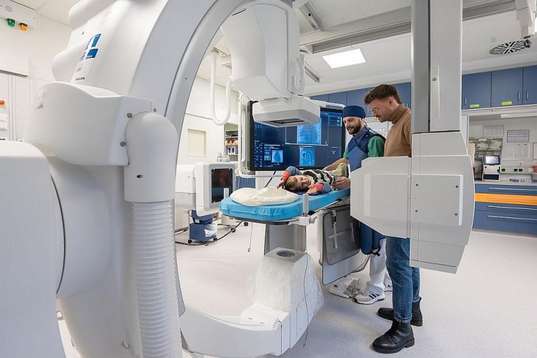 In der neuen Herzkatheteranlage der Kinderkardiologischen Abteilung des...