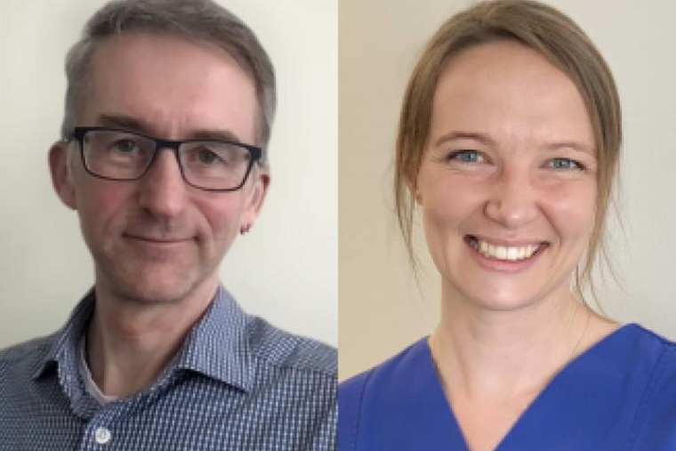 PD Dr. Peter Nydahl und Marina Ufelmann, Foto: privat und Klinikum rechts der...