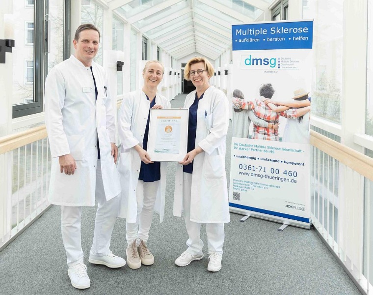 PD Dr. med. Albrecht Kunze, Chefarzt der Klinik für Neurologie, Dr. med. Ines...