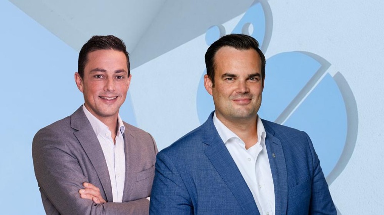 Peter Silberhorn (r.) folgt auf Simon Leicht als Geschäftsführer der Sana...