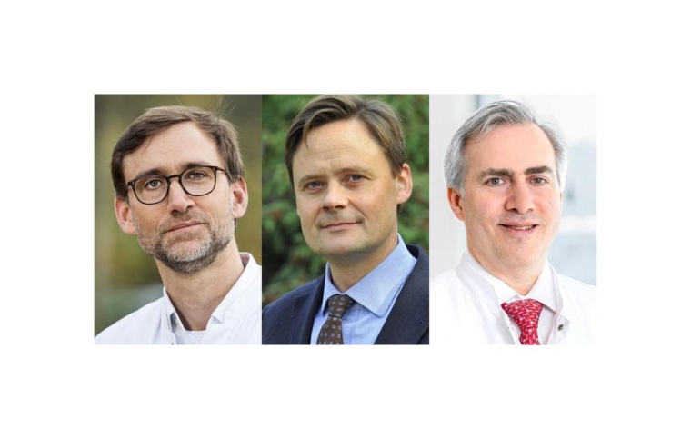 Prof. Christian Nolte, Prof. Matthias Endres und Prof. Ulf Landmesser (v. l. n....