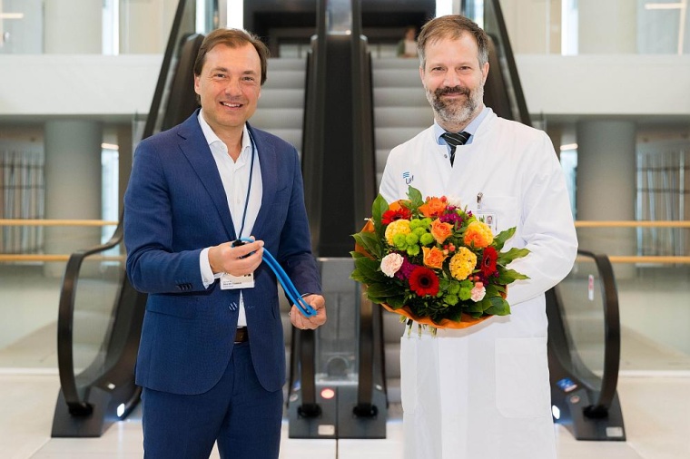Prof. Lars Hanker (r.) ist neuer Direktor der Klinik für Frauenheilkunde und...