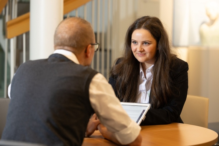 Digitale Patientenaufnahme an der Zentralklinik Bad Berka. Foto: Rhön-Klinikum...