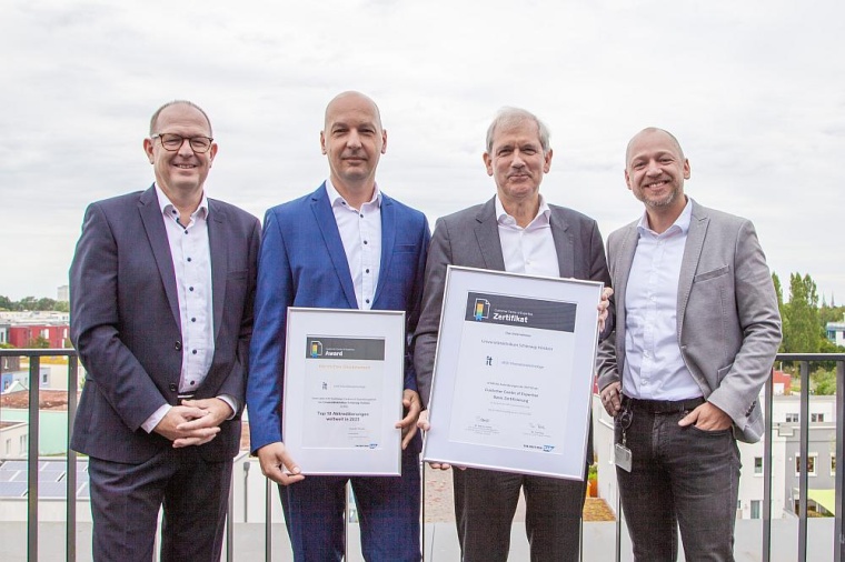 Rainer Daub, SAP, Christian Wolff, IT des UKSH, Prof. Dr. Dr. h.c. mult. Jens...