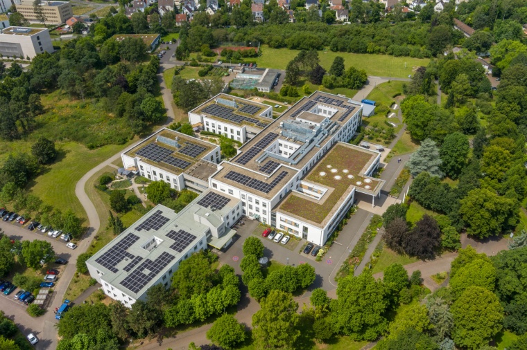 Auf dem Dach der Vitos Klinik für Psychiatrie und Psychotherapie Gießen...