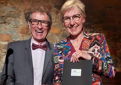 Prof. Dr. Rupert Bauersachs und Prof. Dr. Ingrid Pabinger-Fasching bei der...