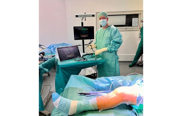 Das CORI OP-System verbessert das Verfahren für Kniegelenksersatz. Foto:...