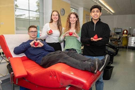 Vampire Cup 2024 auf dem Venusberg-Campus: (v. l.) Das Organisations-Quartett...