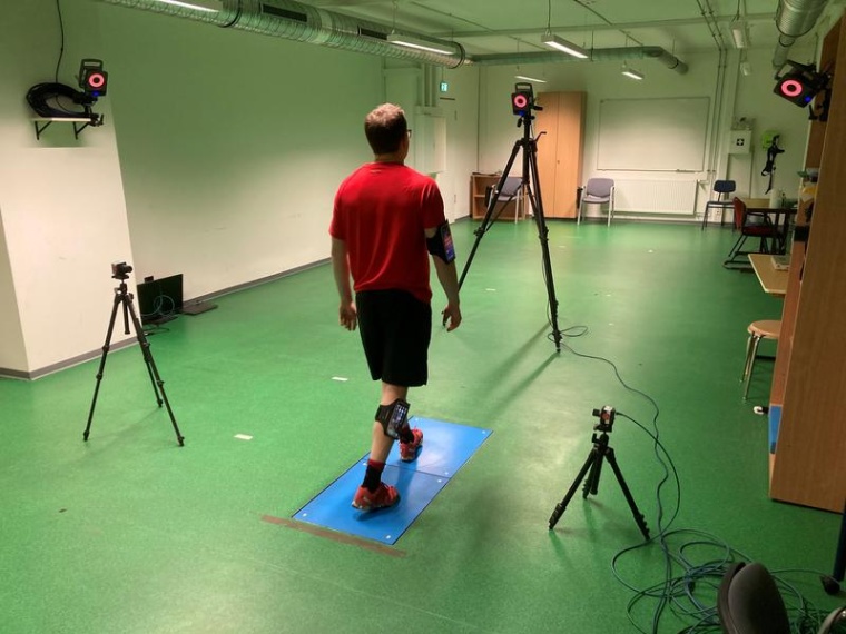 Das Setup für die Validierung von Gangdaten für die Entwicklung der App im...