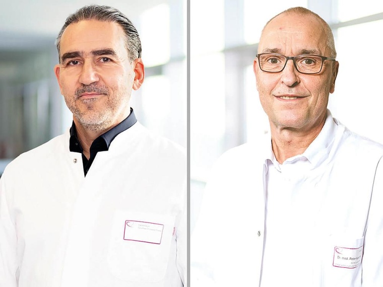 PD Dr. med. Karakas (li.) und Dr. med. Nartschik, Foto: Harzklinikum