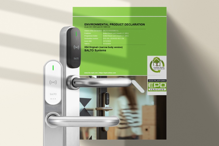 Die Verleihung des EPD für das XS4 Original+ ist Teil von Saltos umfassender...