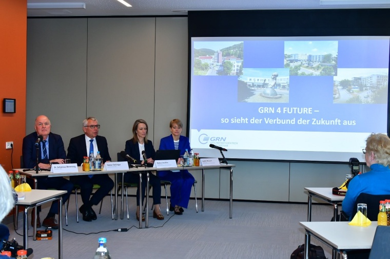 Pressekonferenz zum Thema GRN 4 Future. V.l.n.r.: GRN-Ressortleiter Medizin,...