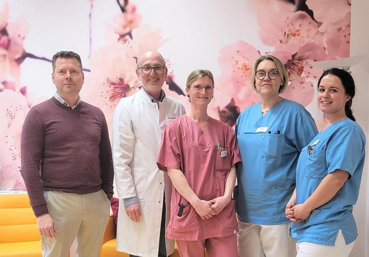 Das Team der Palliativversorgung: (v.l.): Herr Bochannek, Prof. Dr. med....