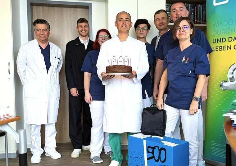Freuen sich über die 500ste „Kunstherz-Implantation: Das verantwortliche...