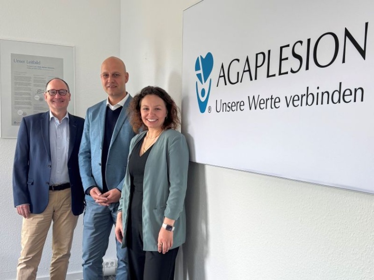 An seinem ersten Arbeitstag wurde der neue Pflegedirektor Christian Schuster...