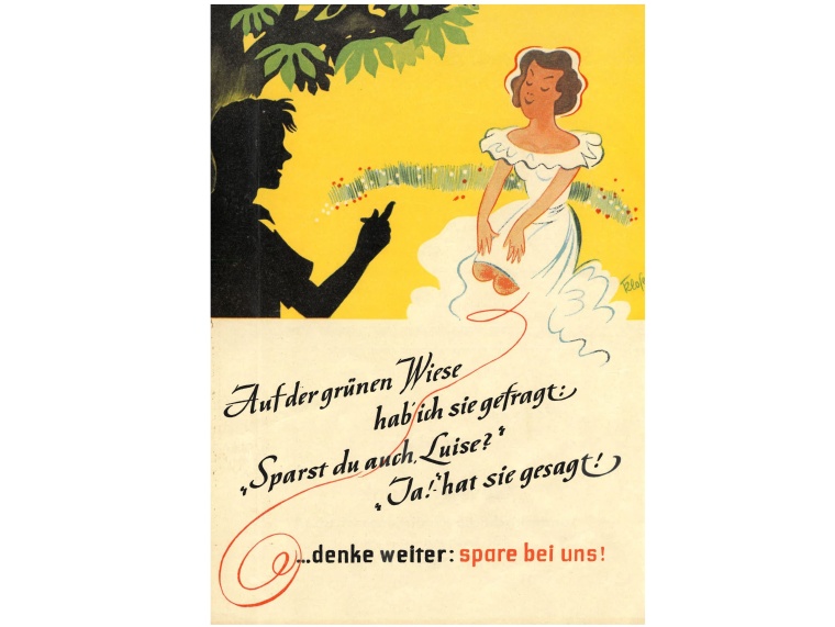 Auf der grünen Wiese hab´ich sie gefragt: Sparst du auch Luise? Ja! hat sie...